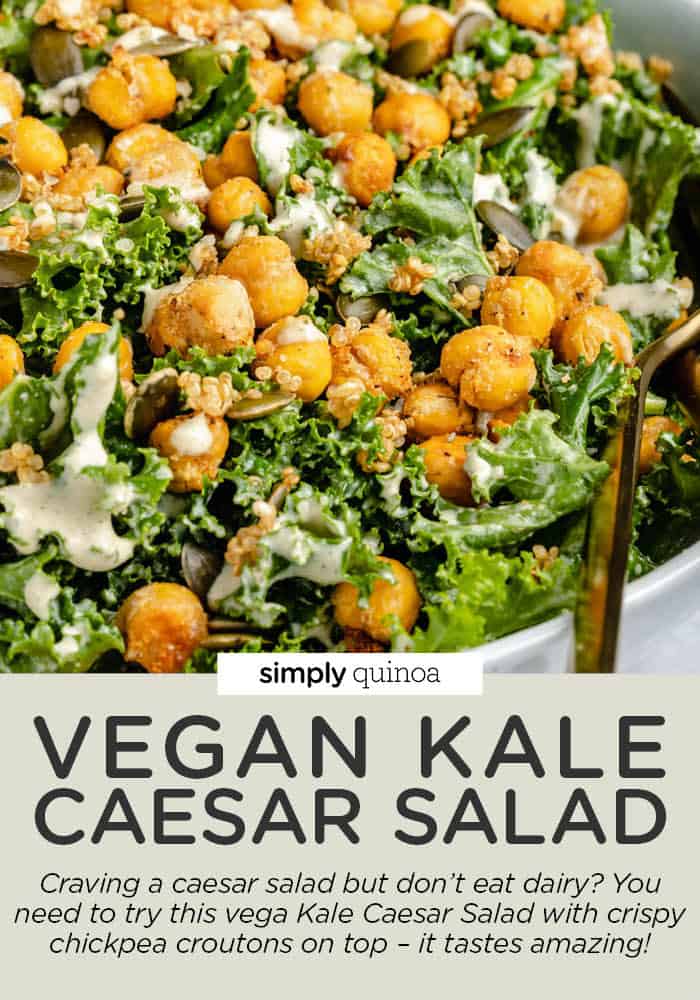 Vegan Kale Caesar Salad [with NutFree Dressing] Simply Quinoa