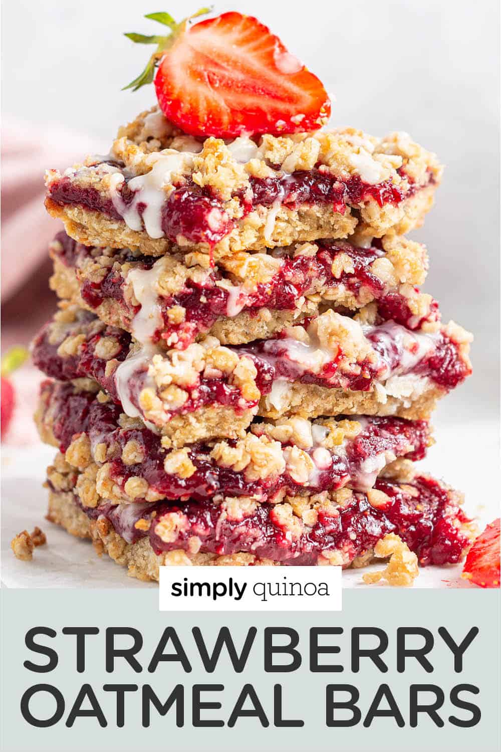 Strawberry Oatmeal Bars (Vegan & GlutenFree) Simply Quinoa