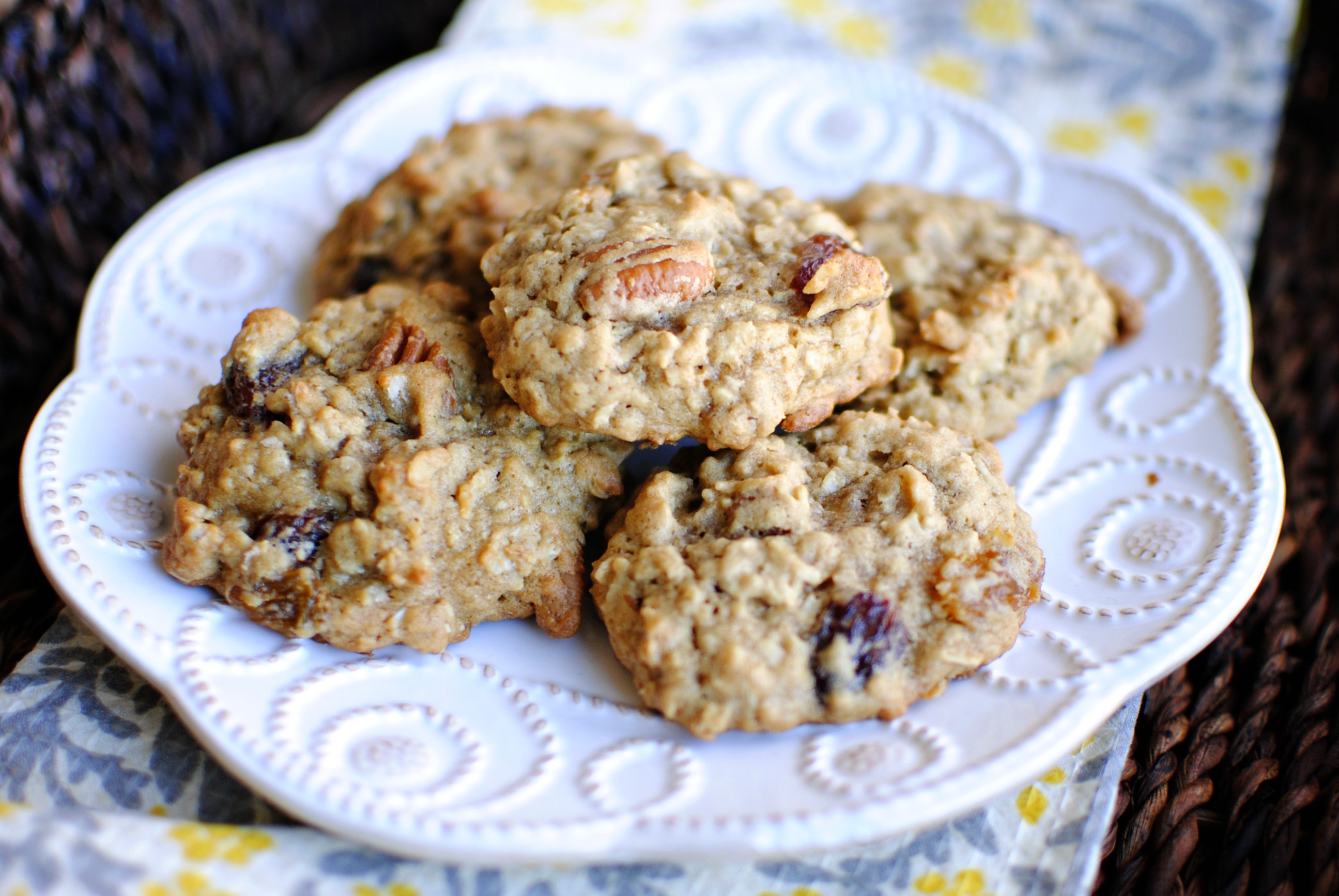 Simply Scratch Toasted Pecan Rum Raisin Oatmeal Cookies Simply Scratch