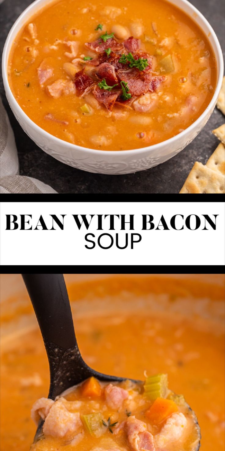 Easy Homemade Bean with Bacon Soup Recipe Simply Stacie
