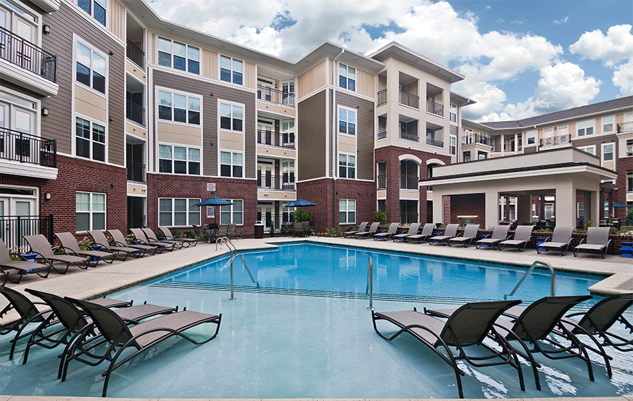 Marshall Park Community Amenities Apartments Behind Crabtree Valley Mall