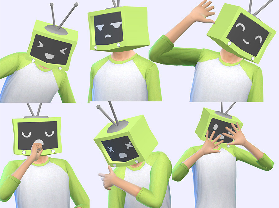 TV HEAD v2 for THE SIMS 4 by simsday SimsDay