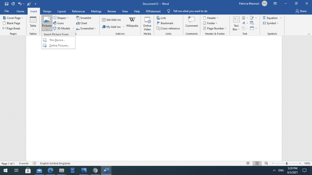 How to create text box in word plmsip