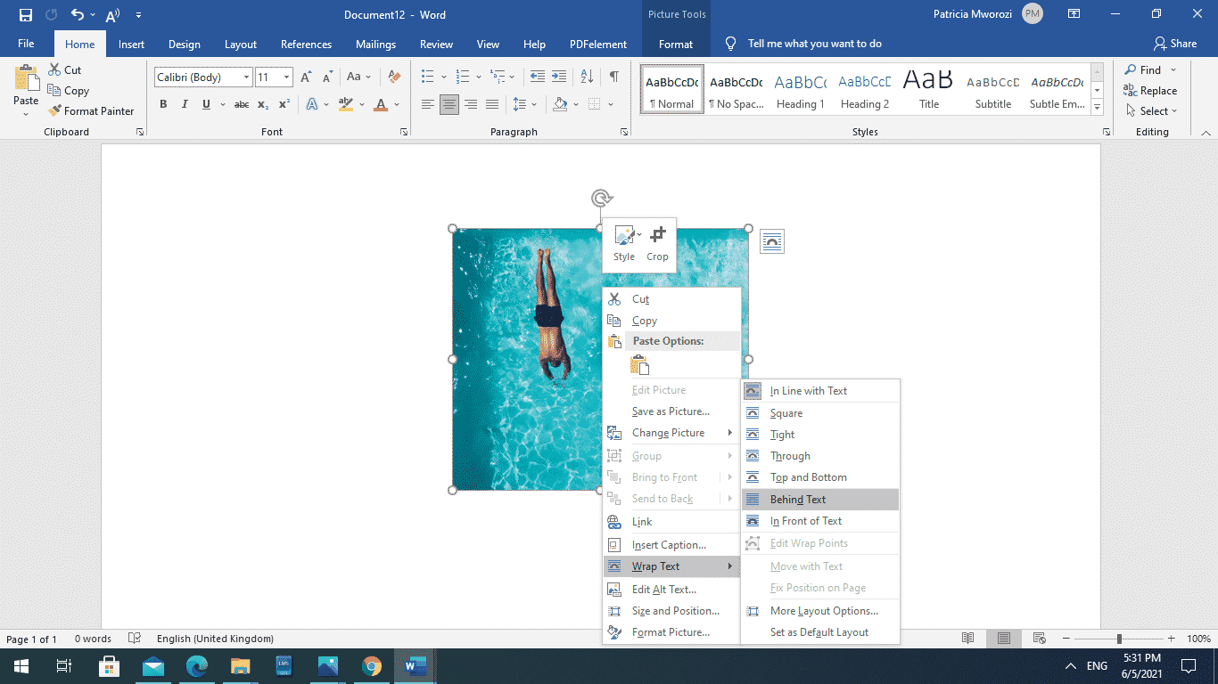 How to create a seethrough text box in Microsoft Word
