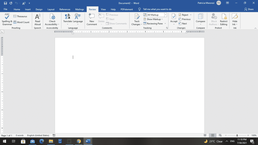 How to use the Merge Feature in a Microsoft Word document