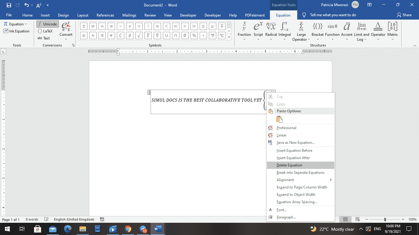 How To Put Multiple Lines Of Text In Brackets In Word