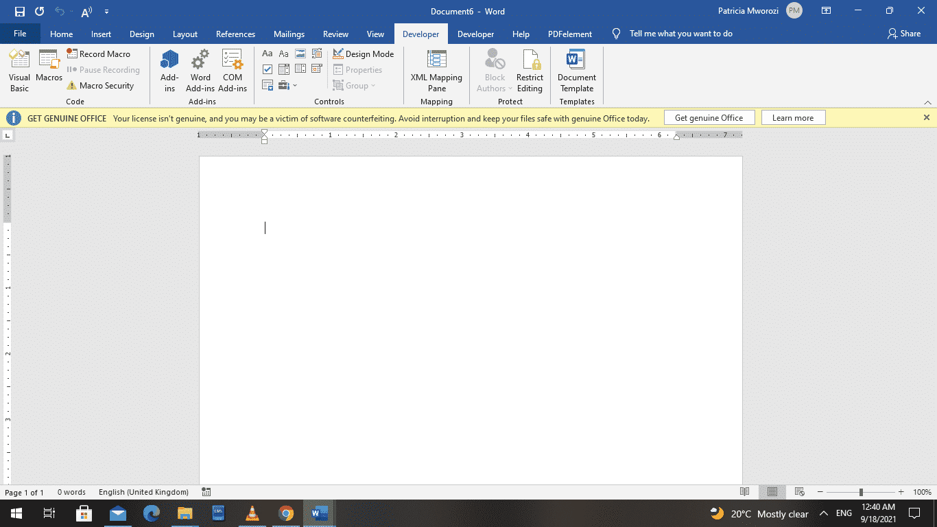 How to insert frames into Microsoft Word documents