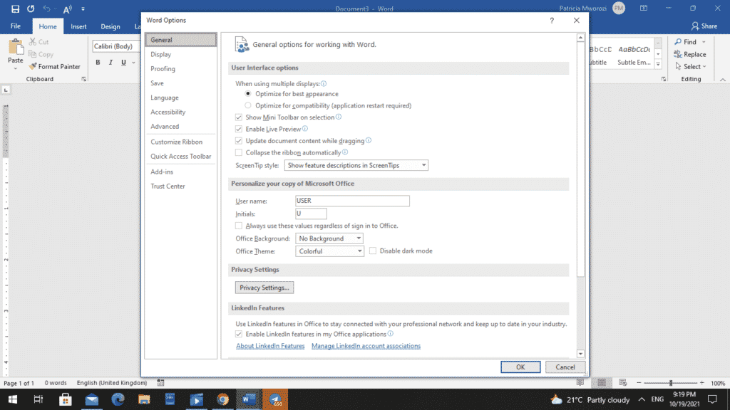How to refresh fields in Microsoft Word documents
