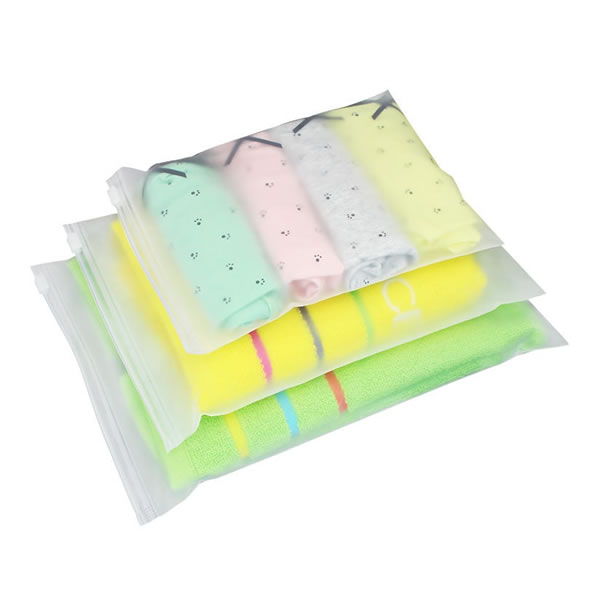 Biodegradable frosted matte ziplock zipper plastic zip packing bag