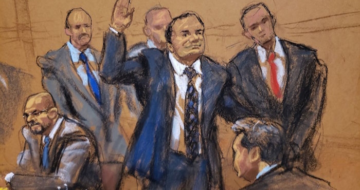“El Chapo” fue encontrado culpable de todos los cargos y sentenciado a cadena perpetua, más 30 años.