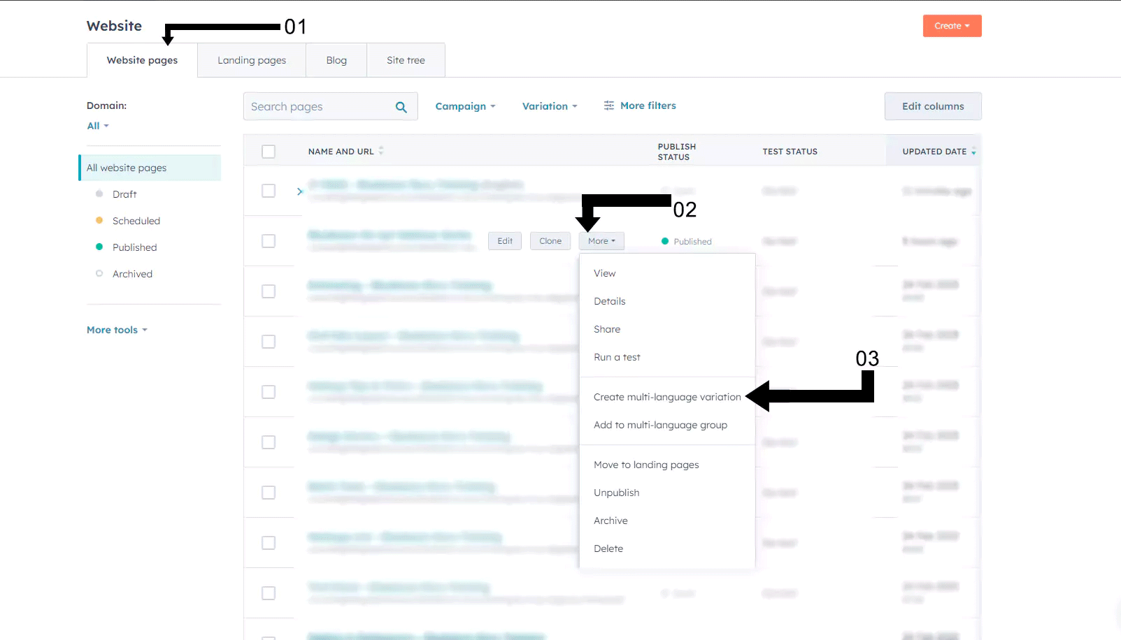 How to create pages in multiple languages in HubSpot SingleSolution
