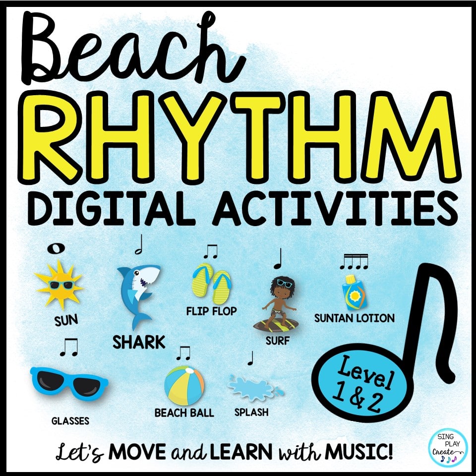 Elementary Music Class Back to School Rhythm Activities - Sing Play Create