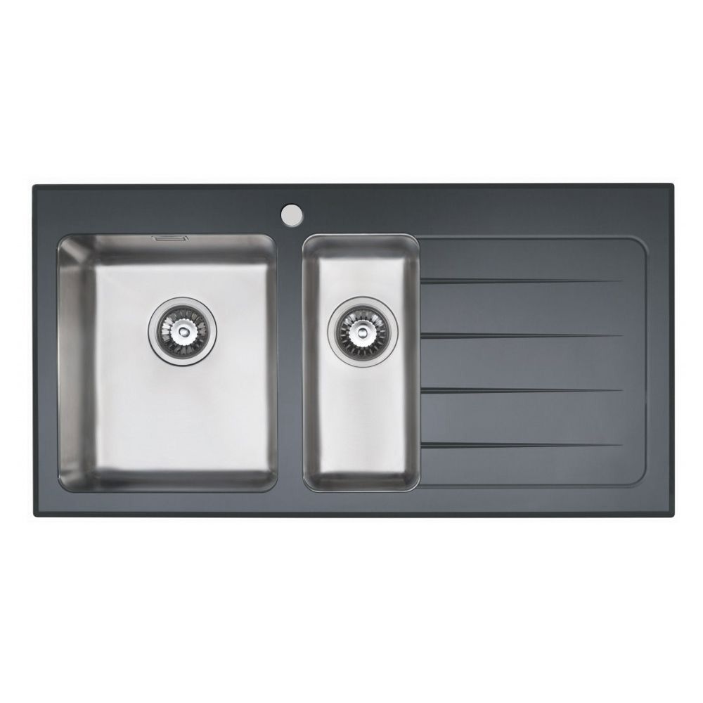 KBV651 Bluci KubeVetro Glass Kitchen Sink