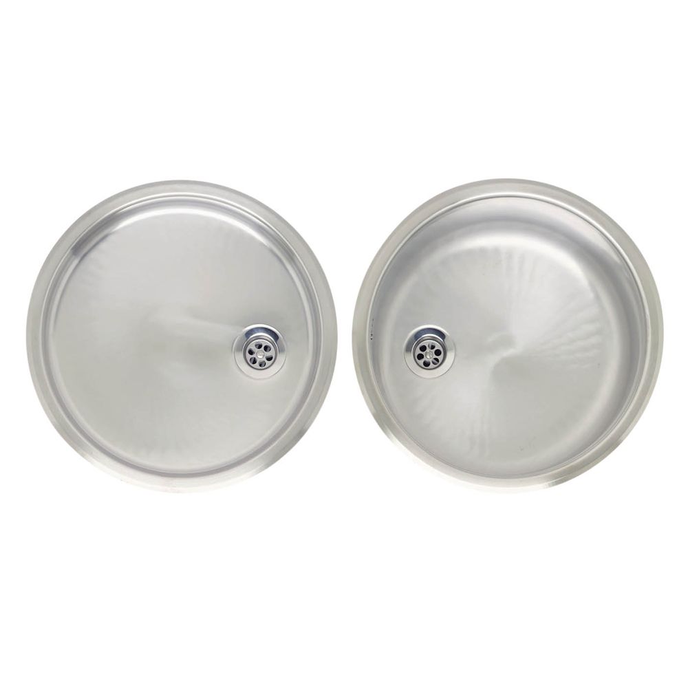 Reginox Round Bowl Sink and Drainer Set
