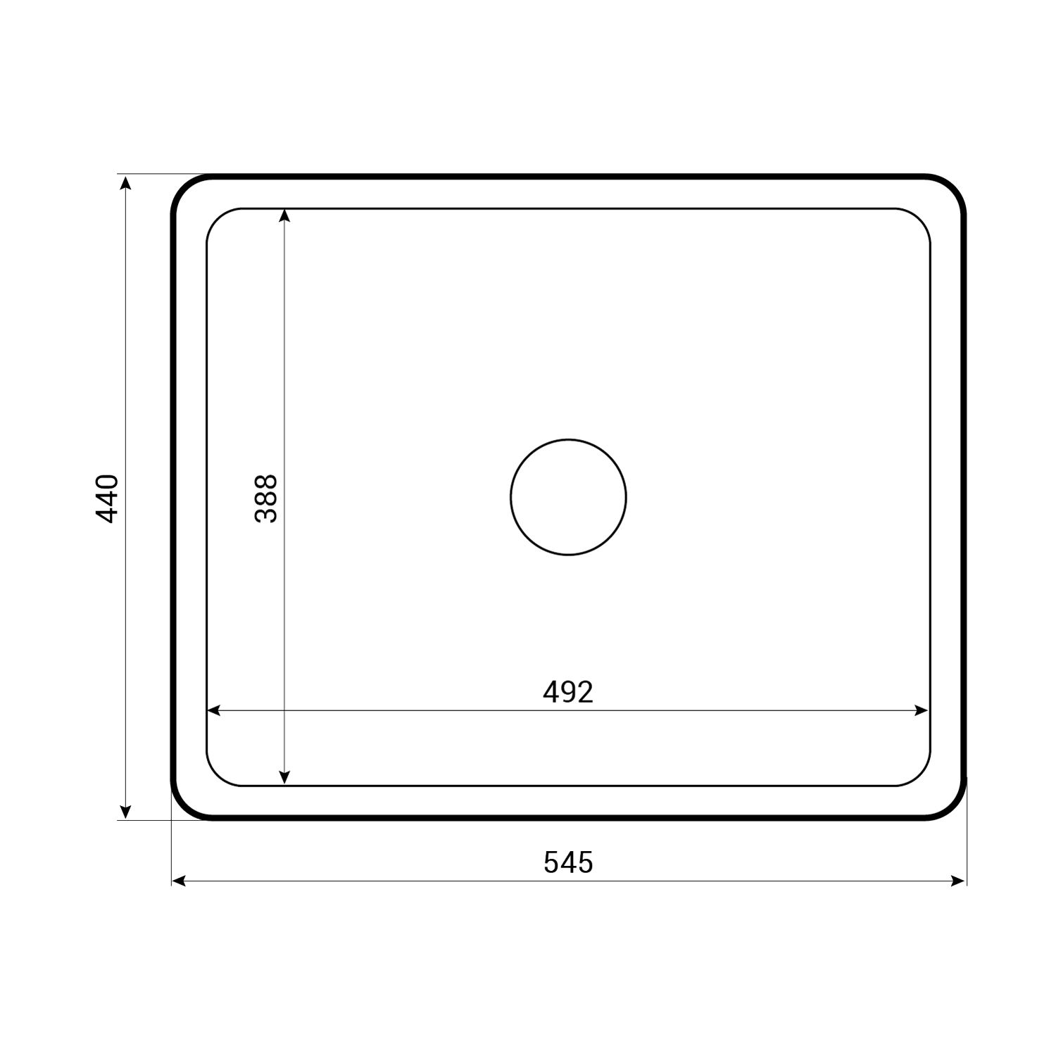 Caple Ettra 600 Undermount Kitchen Sink