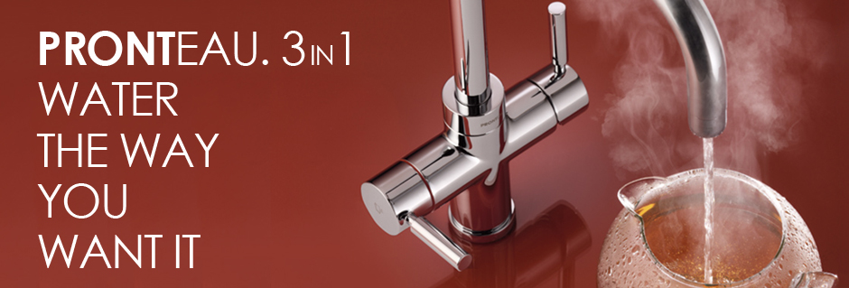 New Abode Pronteau 3 in 1 Hot Water Kitchen Taps