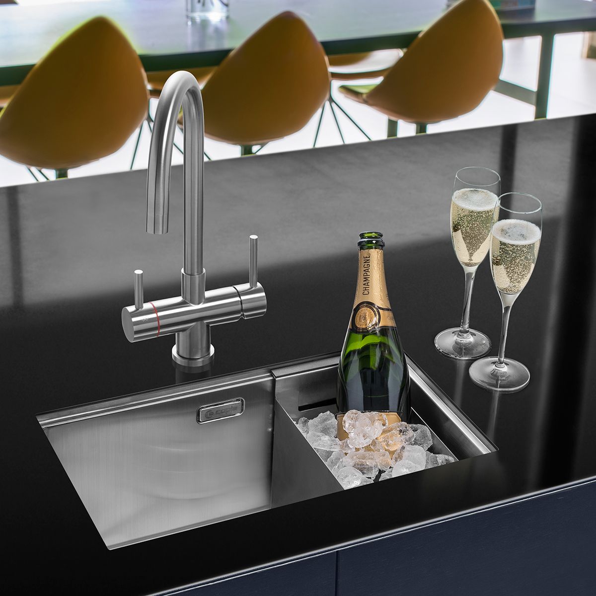 Caple ZONA 100 Stainless Steel Kitchen Sink with Accessories Sinks