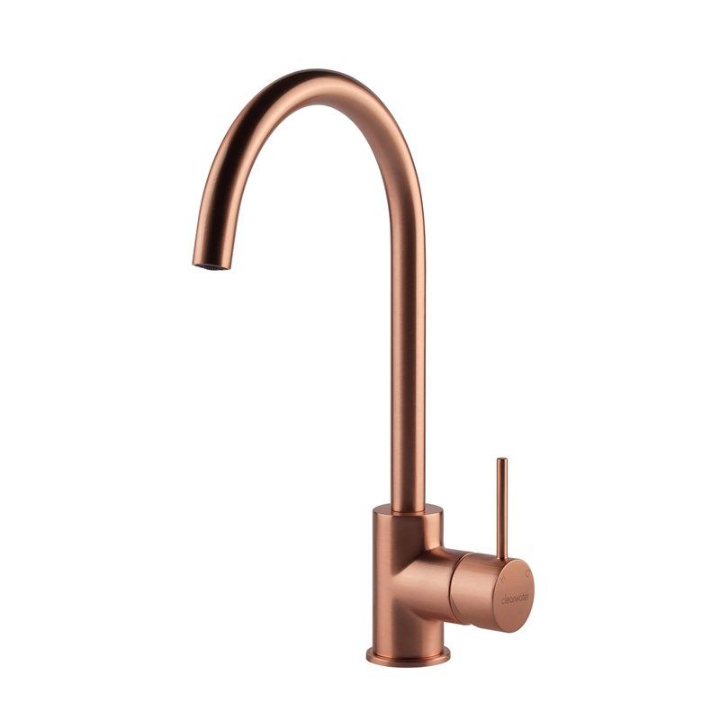 Clearwater Elara Brushed Copper Single Lever Monobloc Kitchen Tap