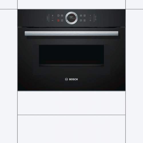 Bosch Serie 8 CMG633BB1B Black BuiltIn Compact Combination Oven