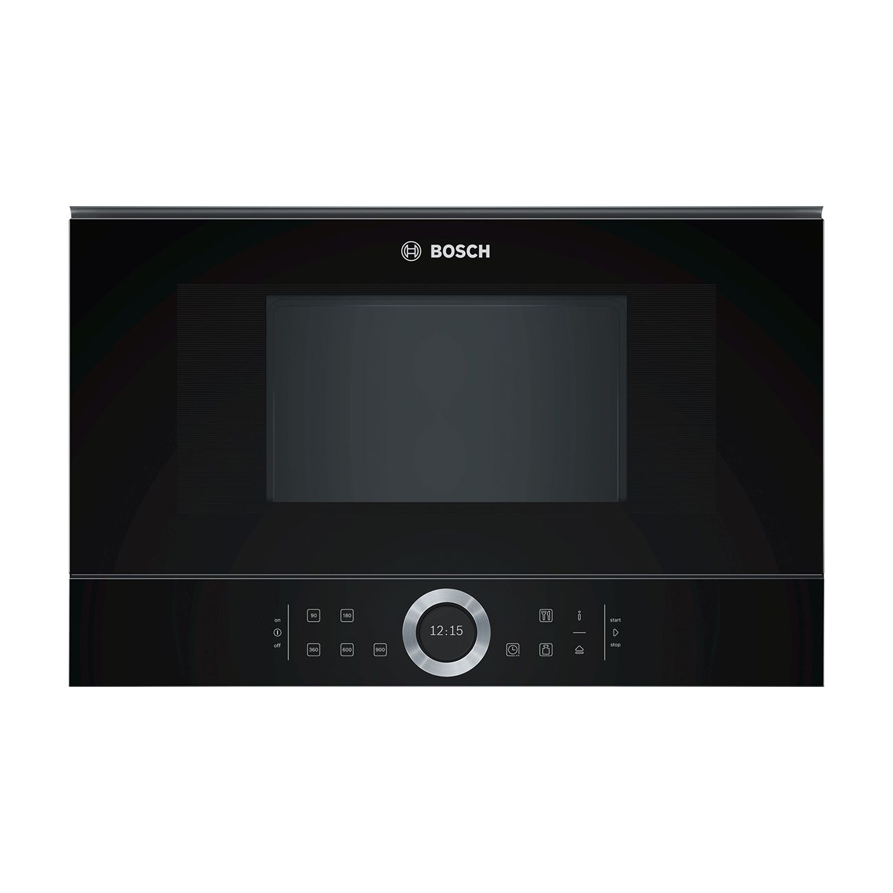 Bosch Serie 8 BFL634GB1B 39cm Black BuiltIn Microwave Oven Sinks