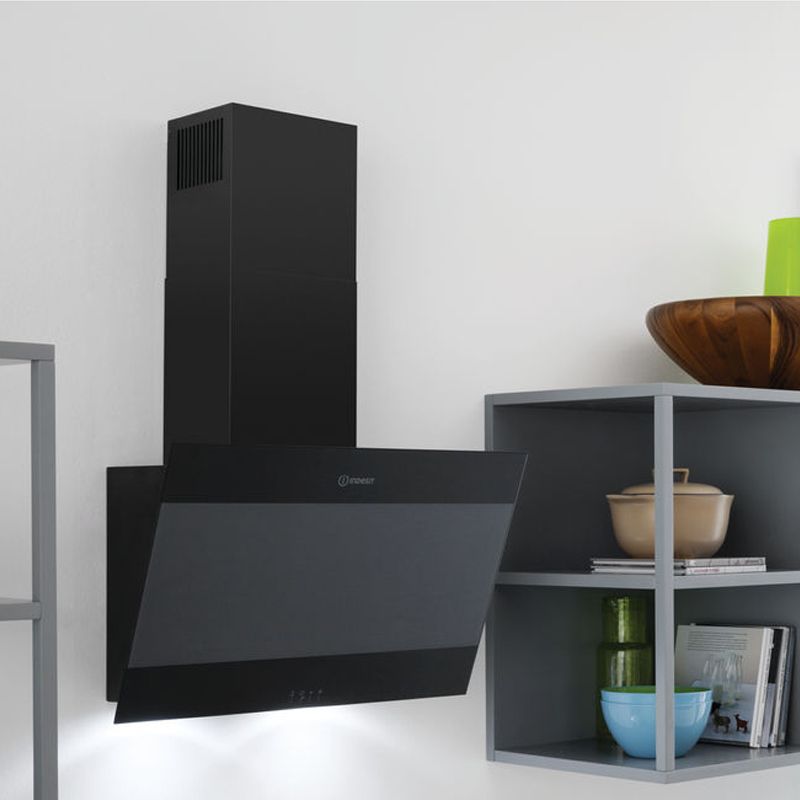 Indesit IHVP 6.6LMK 60cm Angled Cooker Hood