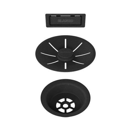 Blanco 239975 InFino Strainer System Black Edition for Single Bowl