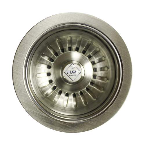 Shaws 3.5 Brushed Nickel Basket Strainer Waste
