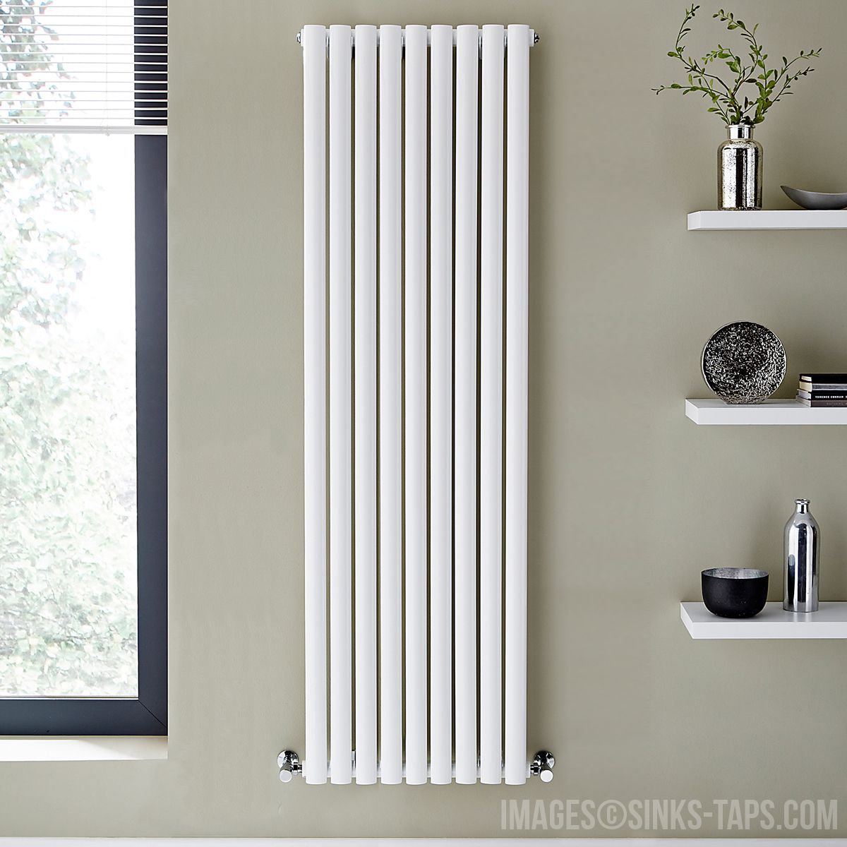 Kartell KRad Aspen Double White Designer Vertical Radiator 1800mm x