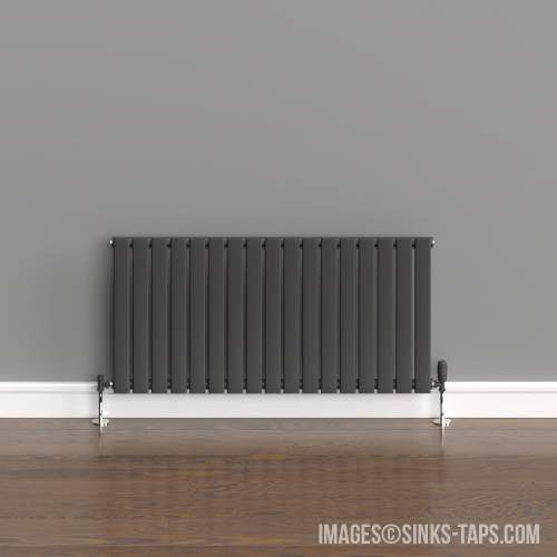 Kartell KRad Boston Single Anthracite Horizontal Radiator 600mm x