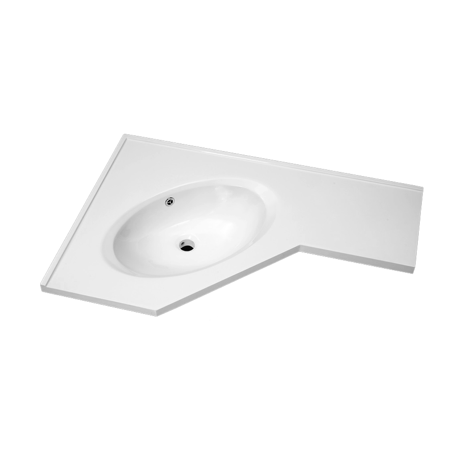 Corner Vanity Top Single Bowl 600mm x 900mm The Sink Warehouse The