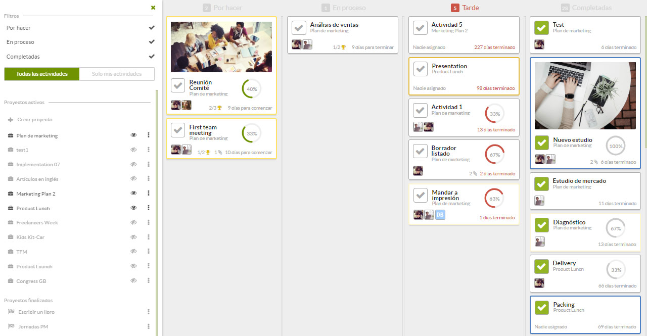 Kanban Board Online Sinnaps Cloud Project Management Tool