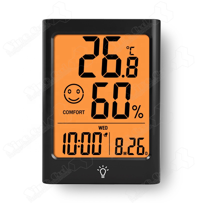 China MC33C indoor room large touchScreen digital clock thermometer