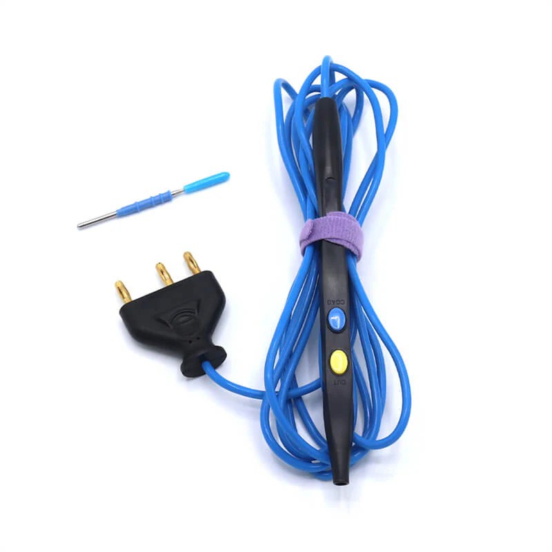 Reusable ESU Electrosurgical Pencil with Cutting & Coagulation Functio