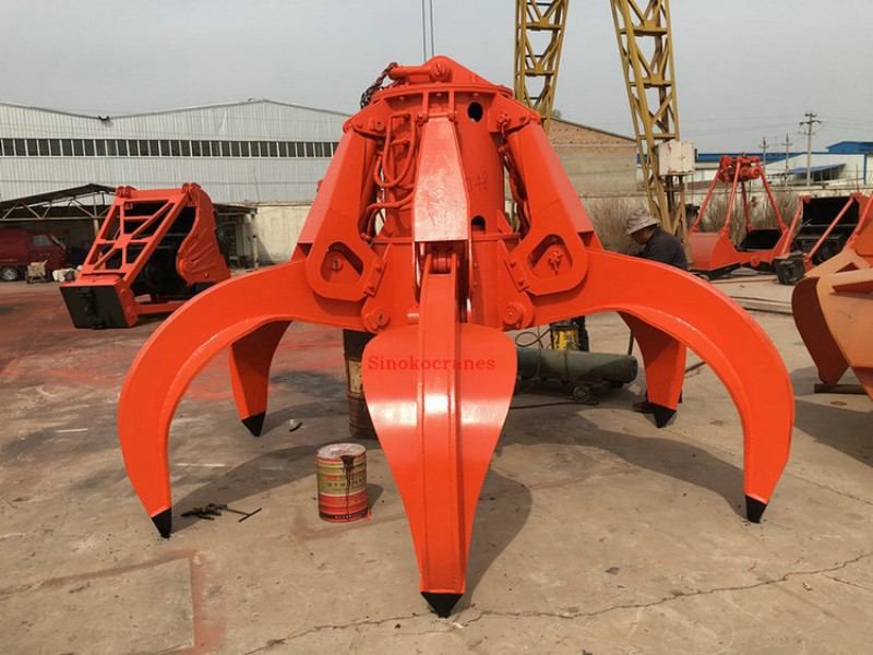 Steel Scraps Grab Bucket Overhead Cranes Sinokocranes
