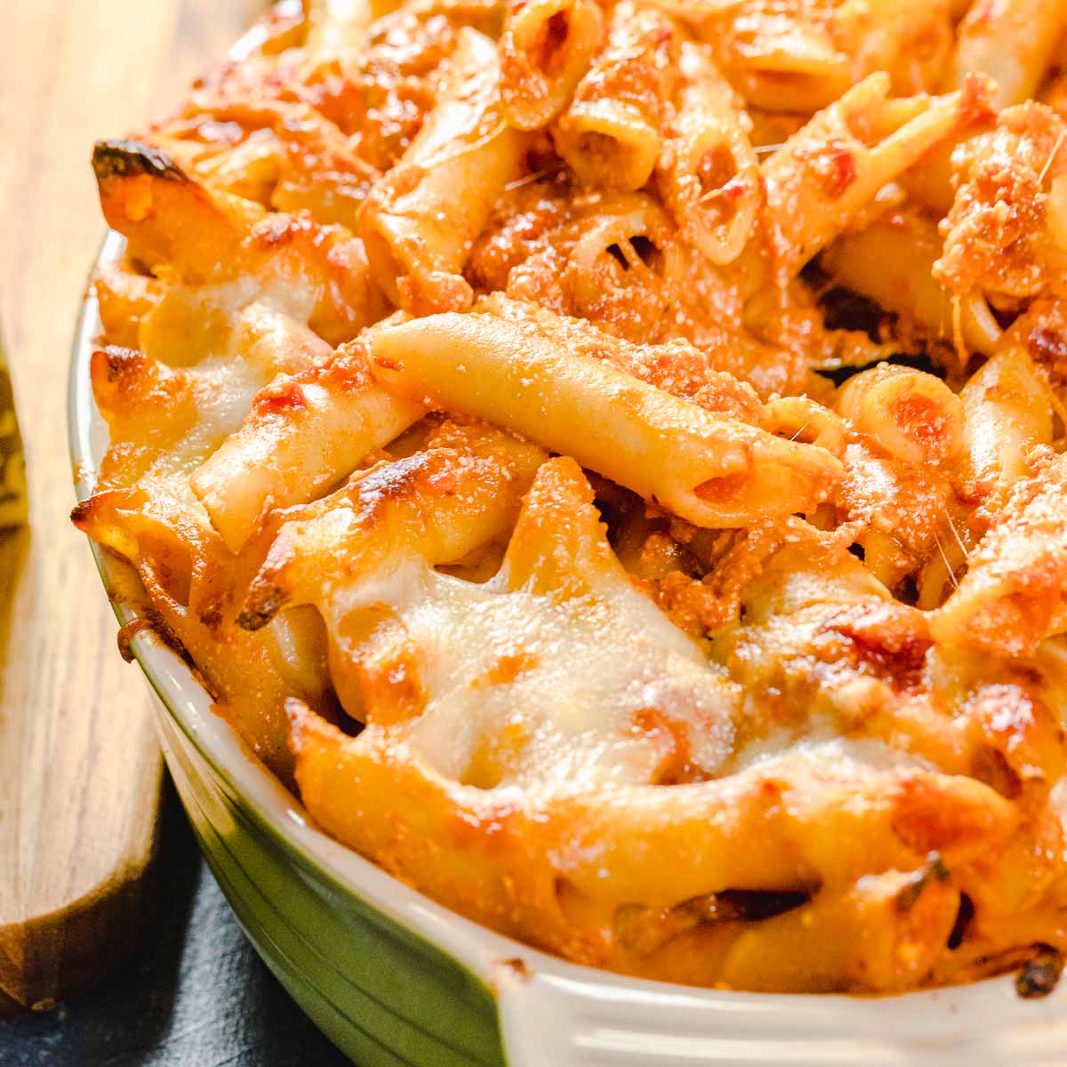 Meatless Baked Ziti with Ricotta and Mozzarella Sip and Feast