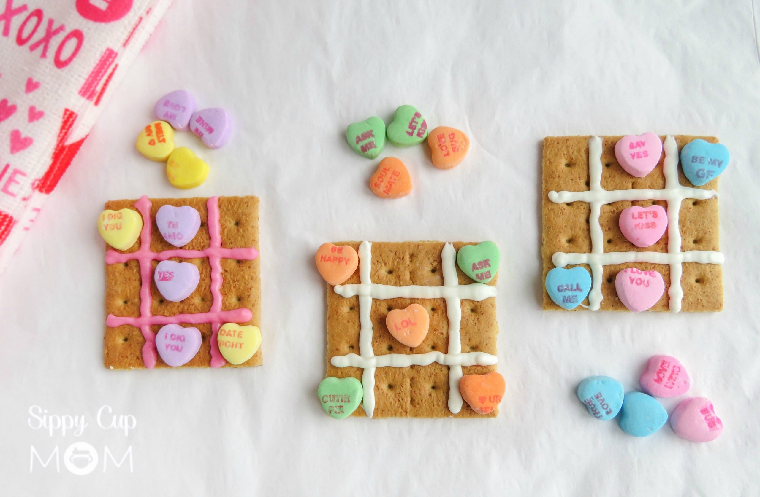 Valentine Tic Tac Toe Snack Craft - Sippy Cup Mom
