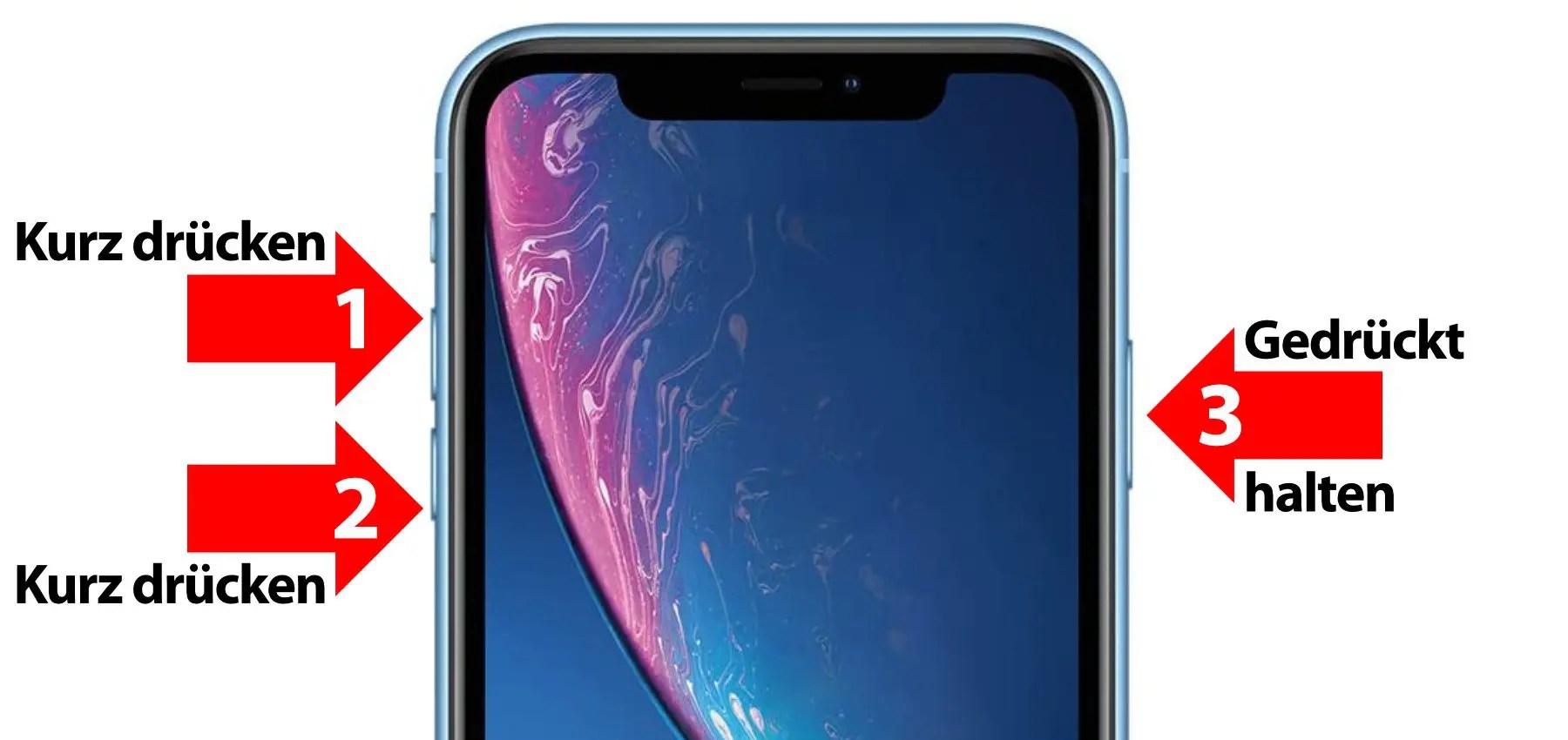 iPhone XR Hard Reset Neustart erzwingen » Sir Apfelot