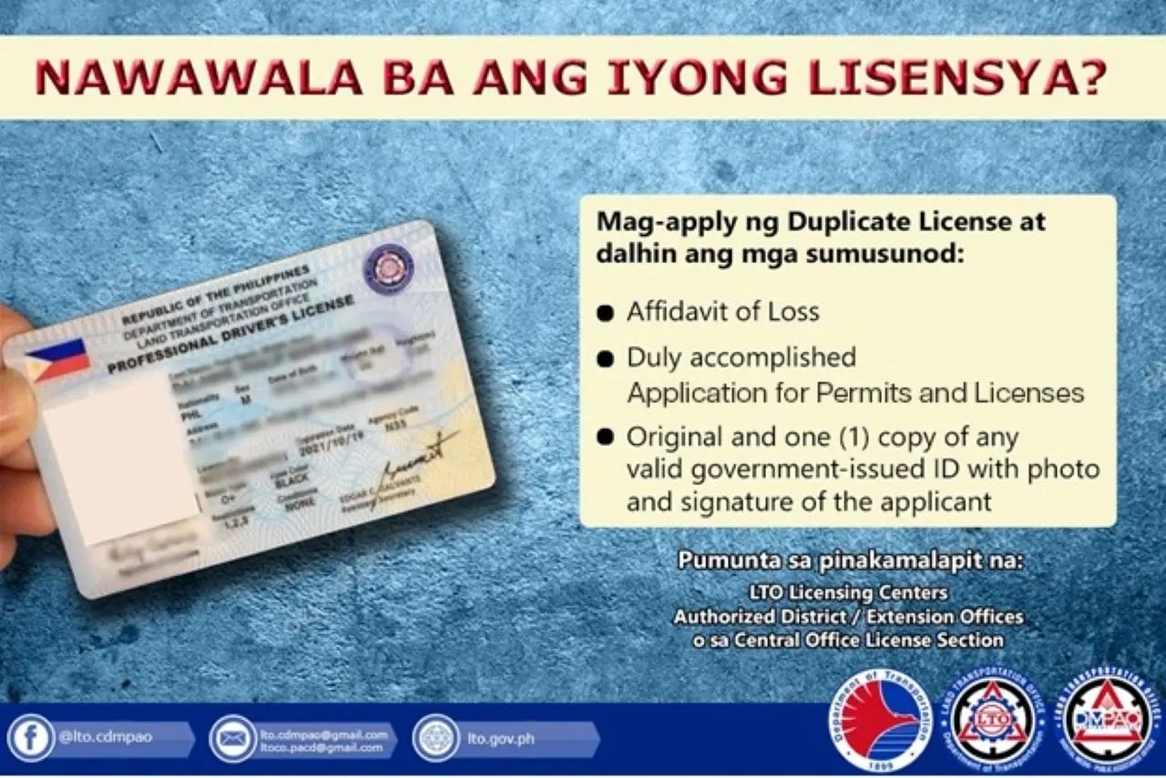 Paano Kumuha ng Replacement Para sa LTO Lost Driver’s License
