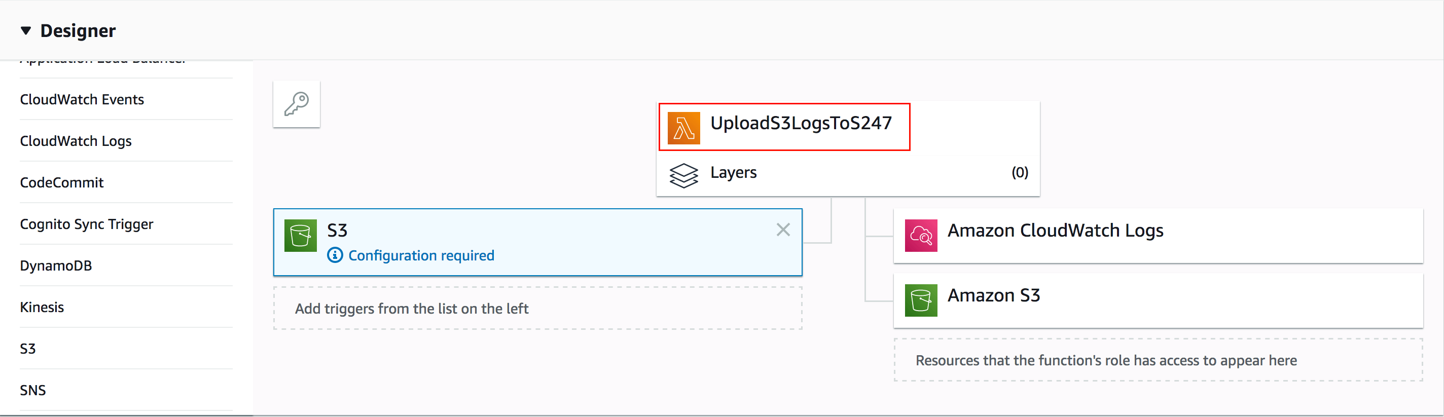 S3 logs using Lambda Funtcion Online Help Site24x7