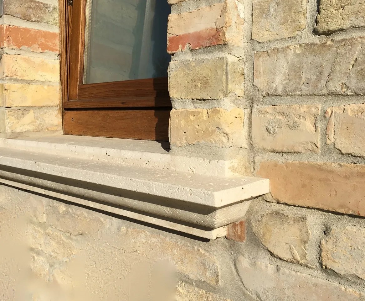 Davanzali per finestra in travertino Made in Italy SITEM
