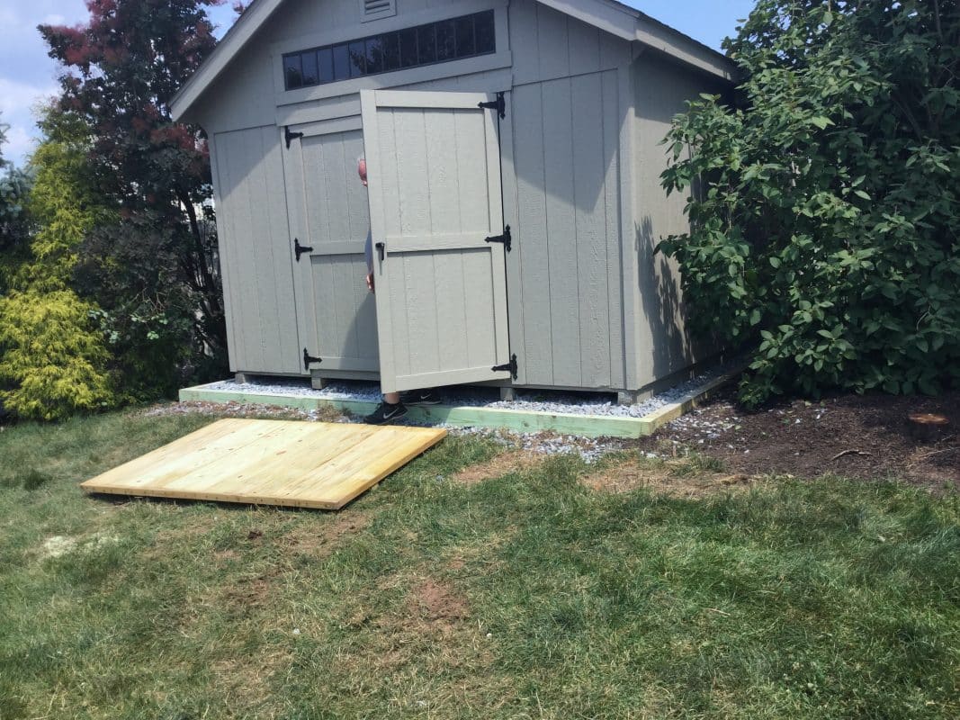 Jeff C. Gravel Shed Foundation in Quakertown, PA Site Preparations, LLC