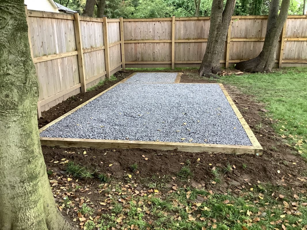 Bryan G. Gravel Shed Foundation in Annapolis, MD Site Preparations, LLC