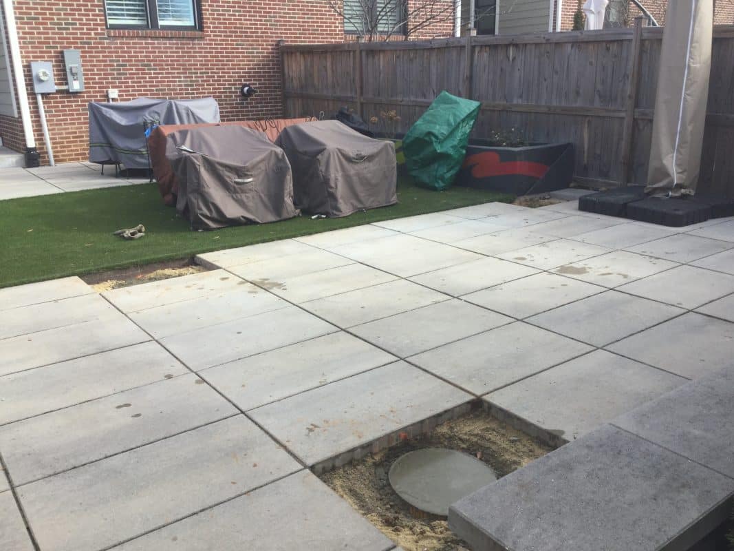 Julia S. Concrete Shed Foundation in Richmond, VA Site Preparations