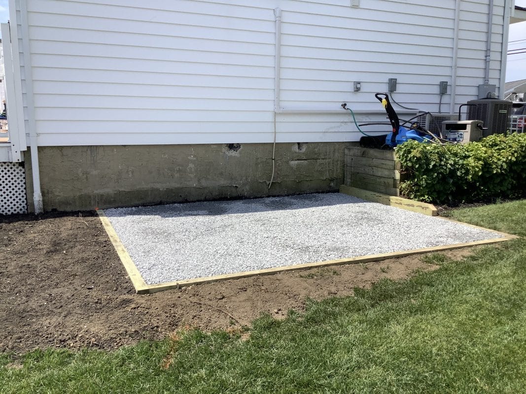 Jim B. Gravel Shed Foundation in Massapequa, NY Site Preparations, LLC