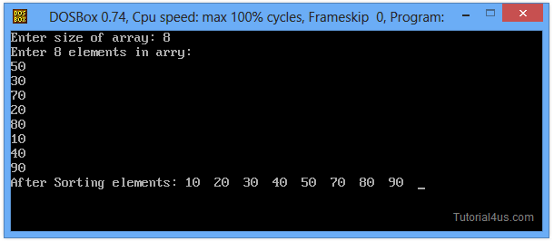 Insertion Sort In C Insertion Sort Program In C