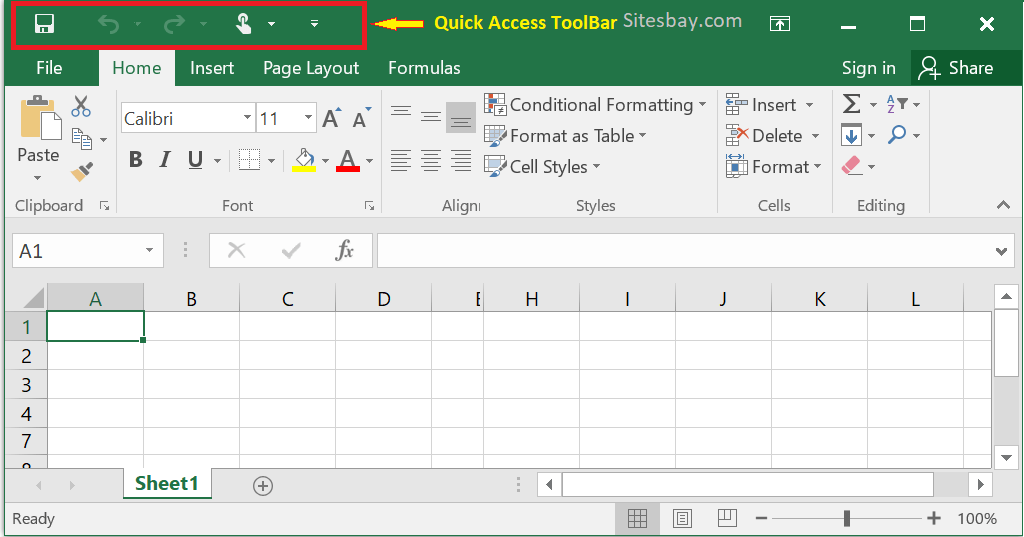 Quick Access ToolBar in Excel Excel Tutorial