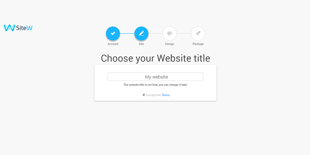 How to create a website with SiteW