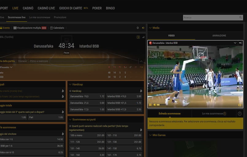 I migliori siti basket top bookmaker per la pallacanestro