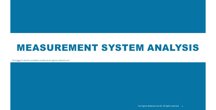 Six Sigma and Lean Manufacturing Training Slides