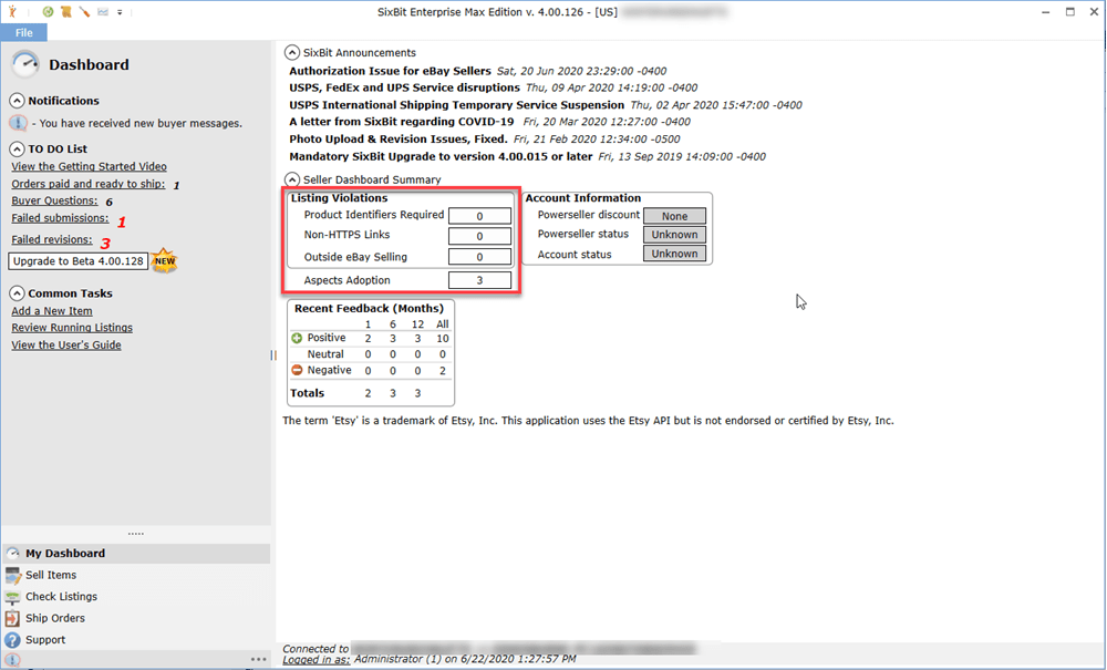 View Listing Violations